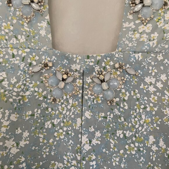 Tory Burch Beaded Dress Size 4 Side Zip, fully lined. Open back - Picture 4 of 8